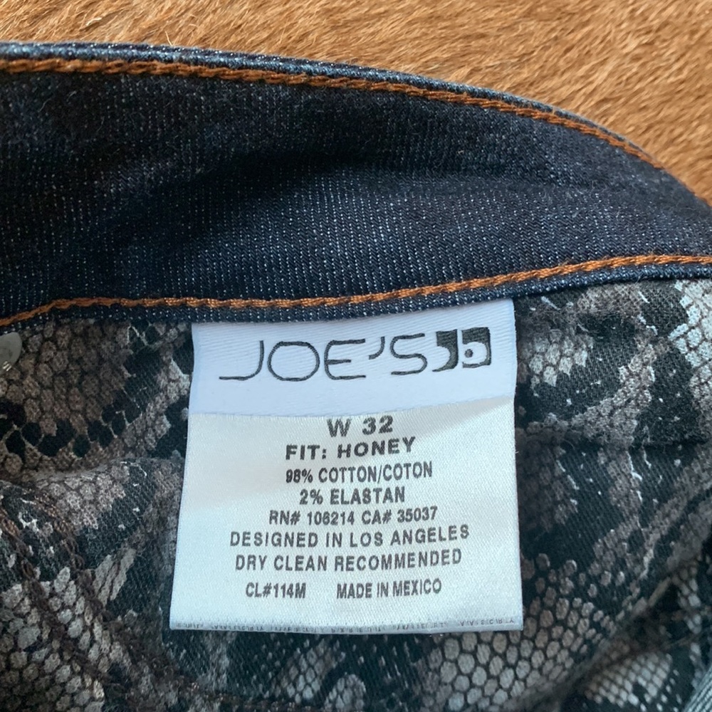 JOE’S 5-POCKET HONEY FIT SIZE 32 IN RYDER WASH ZIPPER FLY 100% COTTON 2% LYCRA - Picture 4 of 9